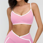 Women's Contrast-color Yoga Fitness Sports Bra
