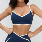Women's Contrast-color Yoga Fitness Sports Bra