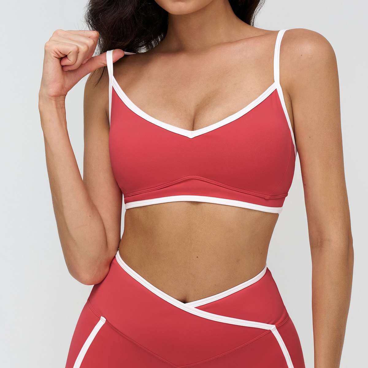 Women's Contrast-color Yoga Fitness Sports Bra
