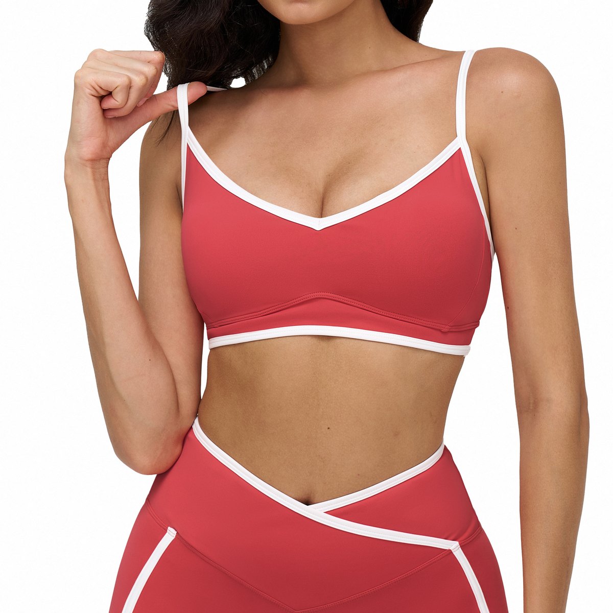 Women's Contrast-color Yoga Fitness Sports Bra