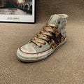 Women's Cowboy Rivet High Top Canvas Shoes