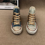 Women's Cowboy Rivet High Top Canvas Shoes