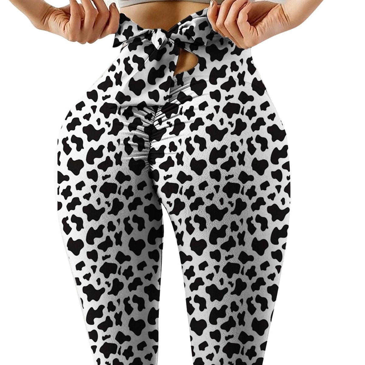 Women's Cows Pattern Yoga Workout Pants