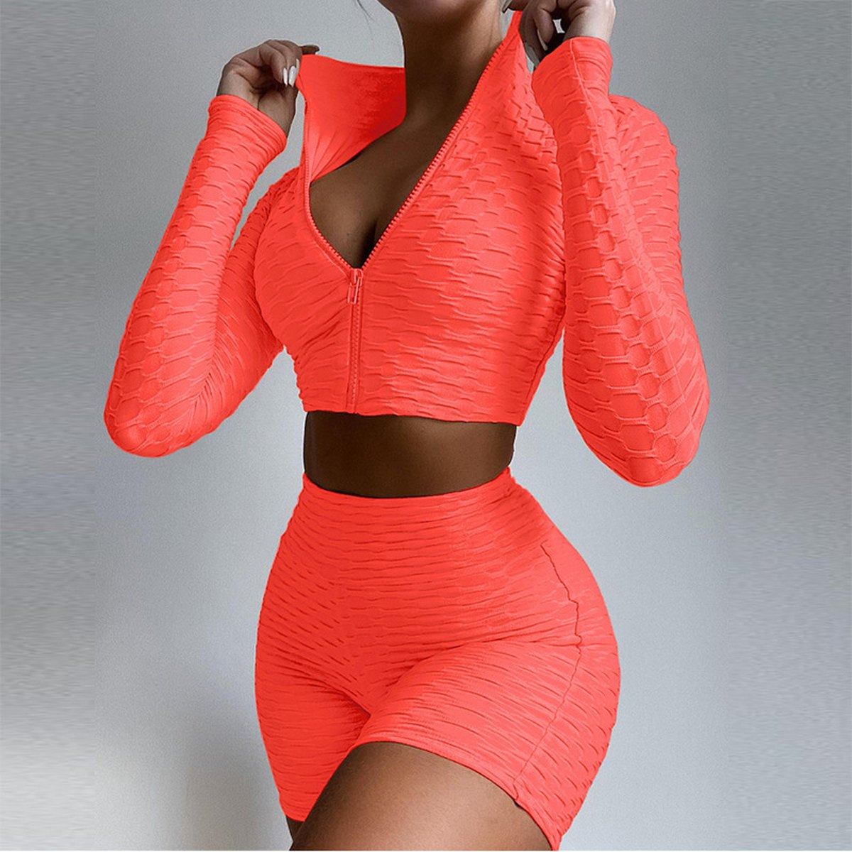 Women's Crop Top & Shorts Set