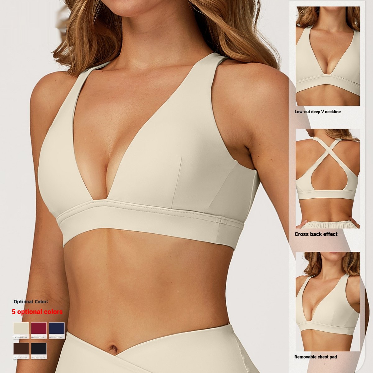 Women's Cross Back High-grade Sports Bra