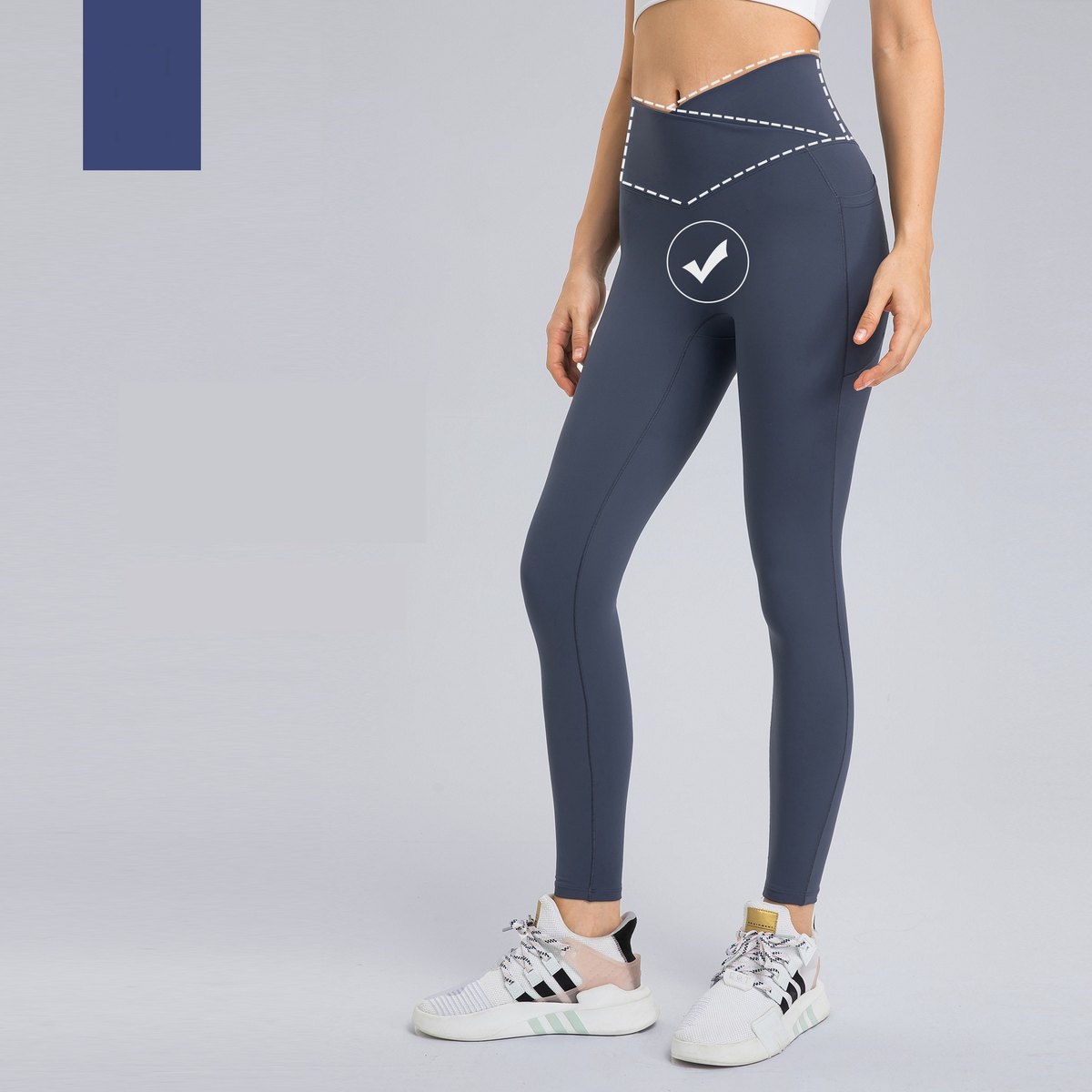 Women's Cross-waistband Athletic Leggings