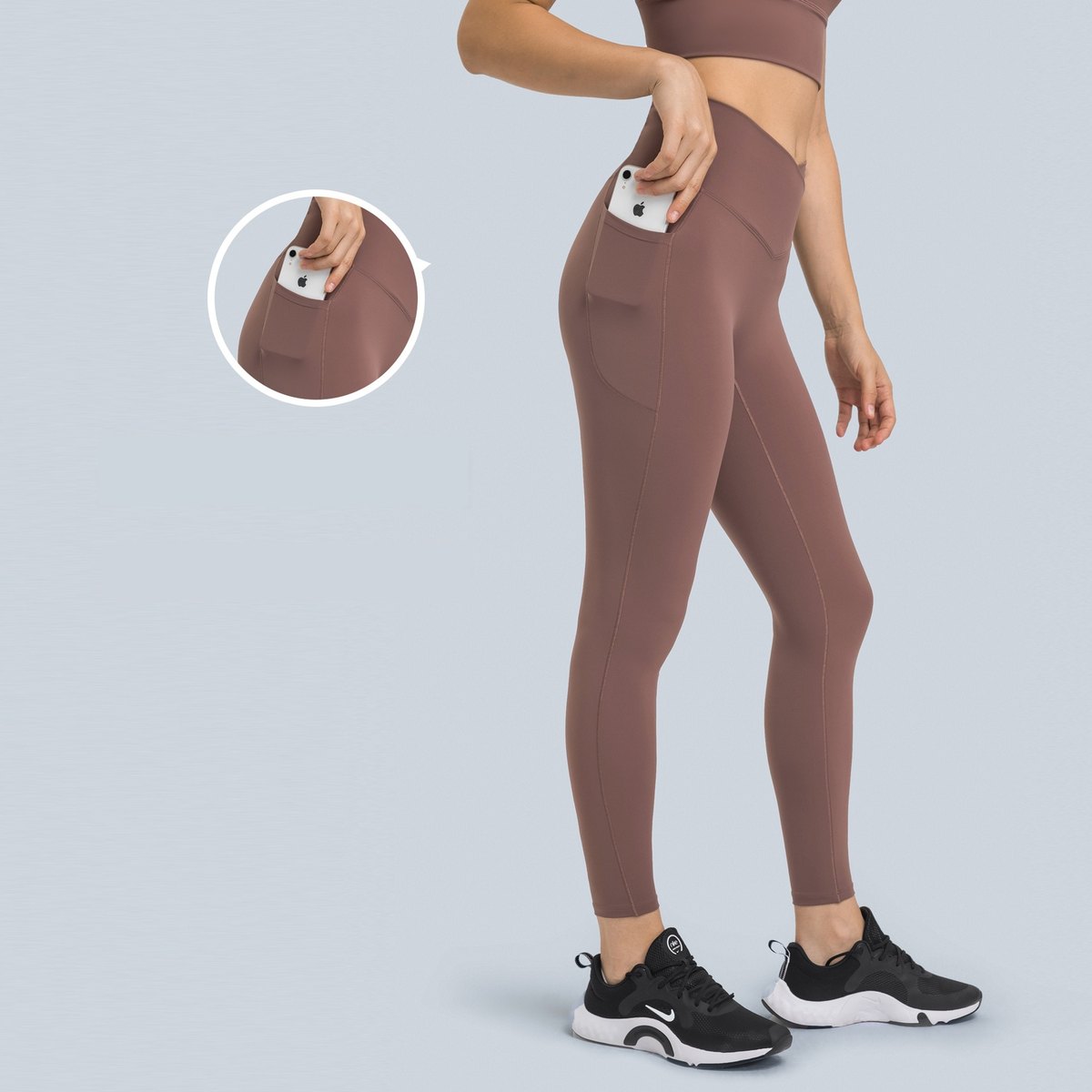 Women's Cross-waistband Athletic Leggings