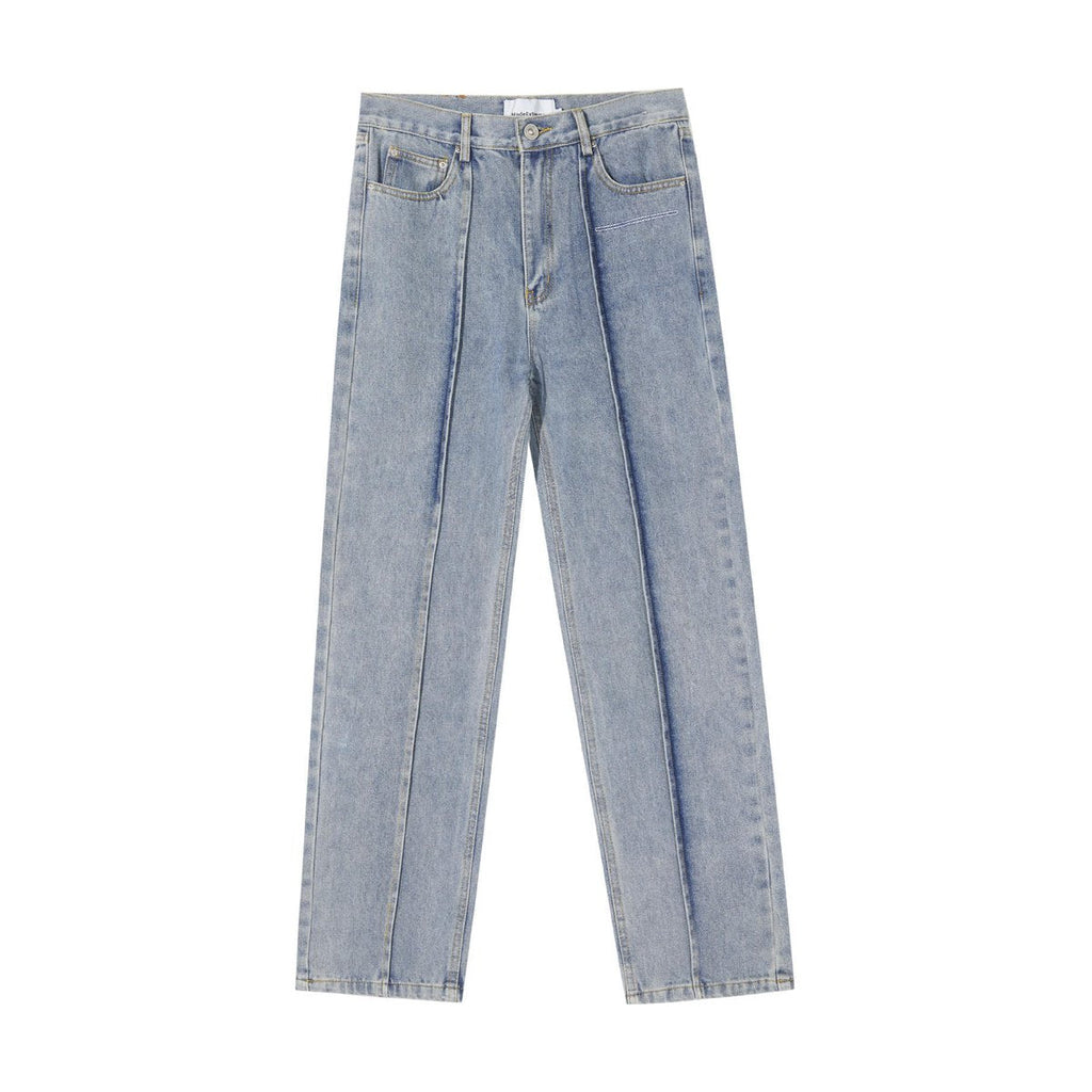 Women's Deconstructing Stitching Straight Jeans
