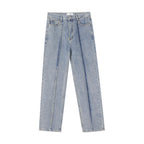 Women's Deconstructing Stitching Straight Jeans