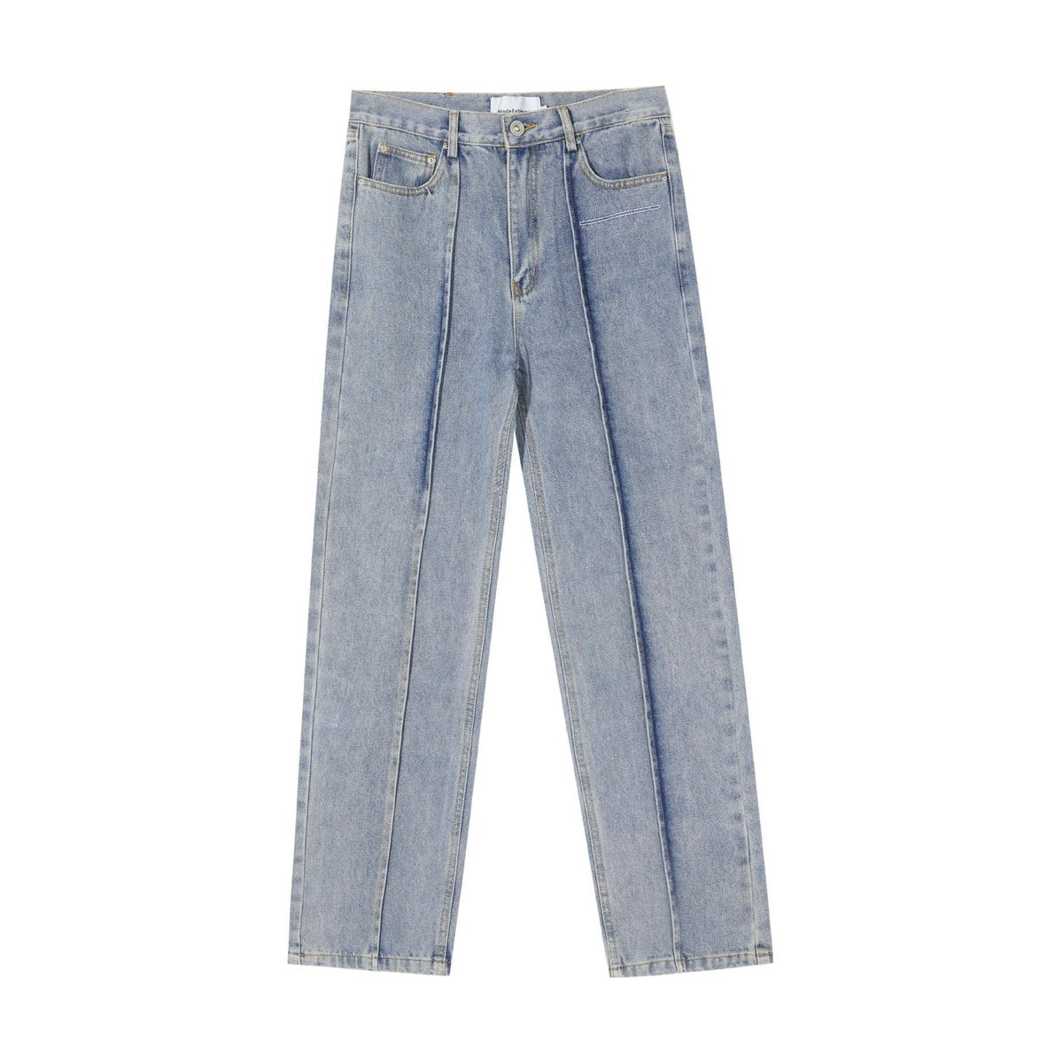 Women's Deconstructing Stitching Straight Jeans