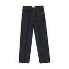 Women's Deconstructing Stitching Straight Jeans
