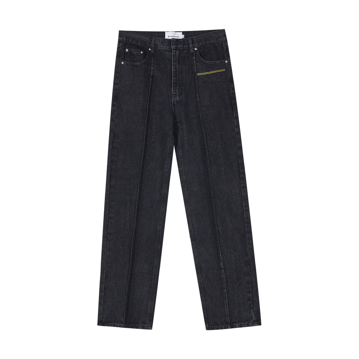 Women's Deconstructing Stitching Straight Jeans