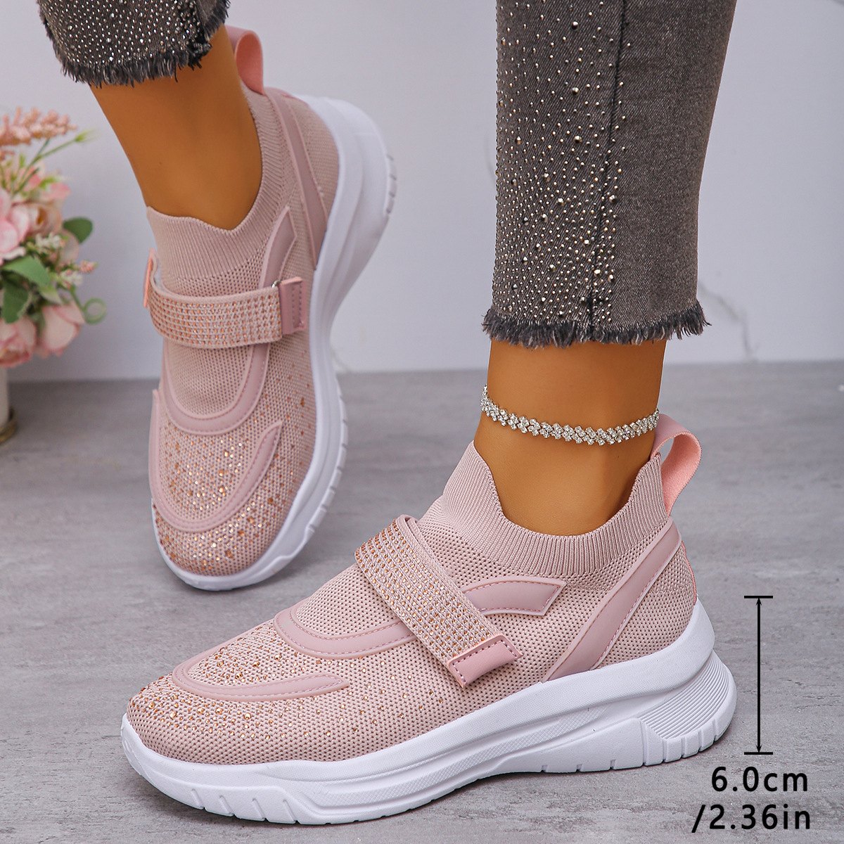 Women's Deep-soled Breathable Wedge Sneakers
