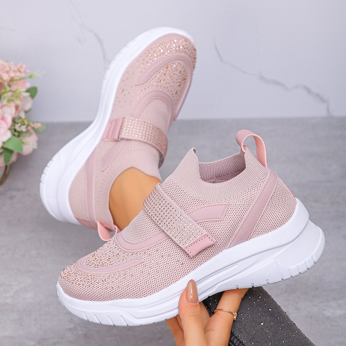 Women's Deep-soled Breathable Wedge Sneakers