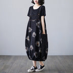 Women's Denim Print Strap Skirt