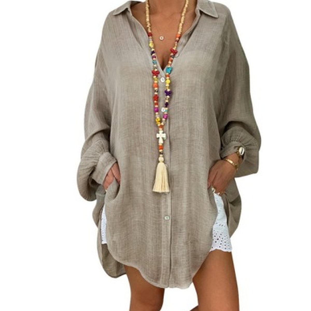 Women's Distressed Casual Shirt