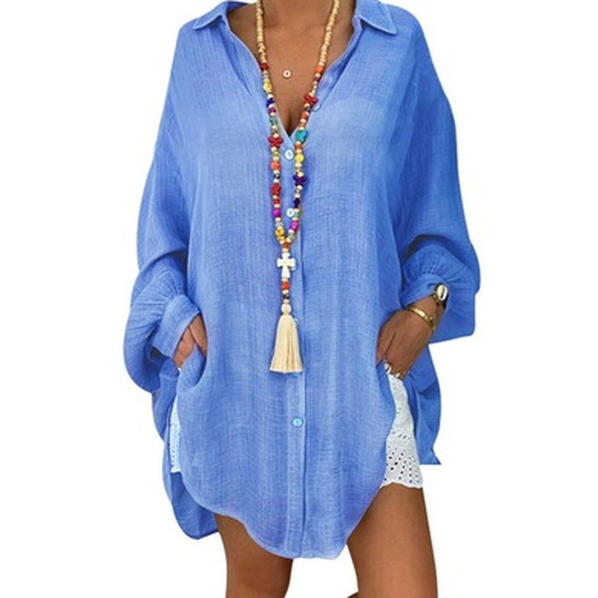 Women's Distressed Casual Shirt