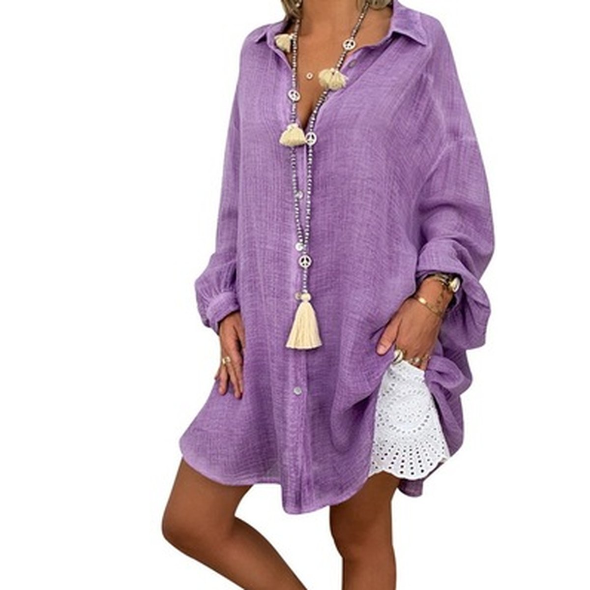 Women's Distressed Casual Shirt