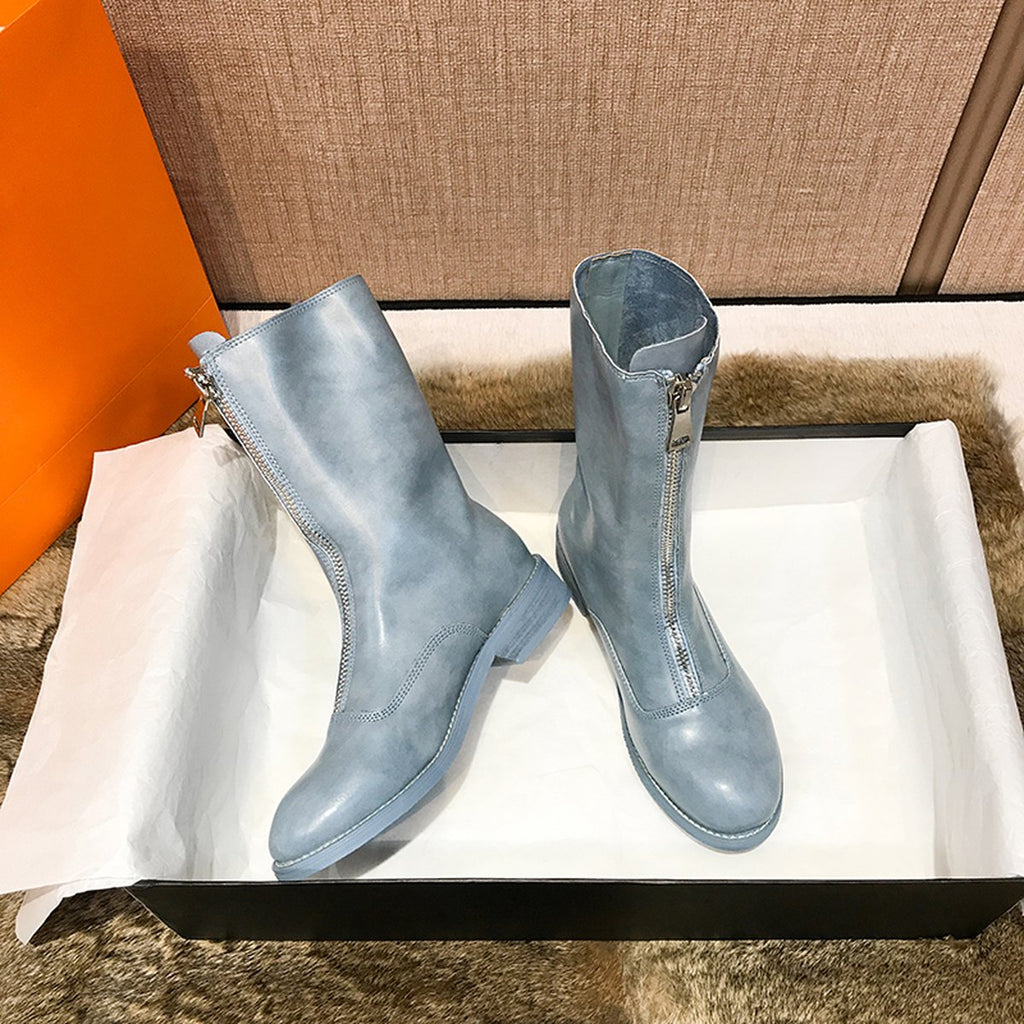 Women's Distressed Ghost Emperor Inverted Boots Retro Martin