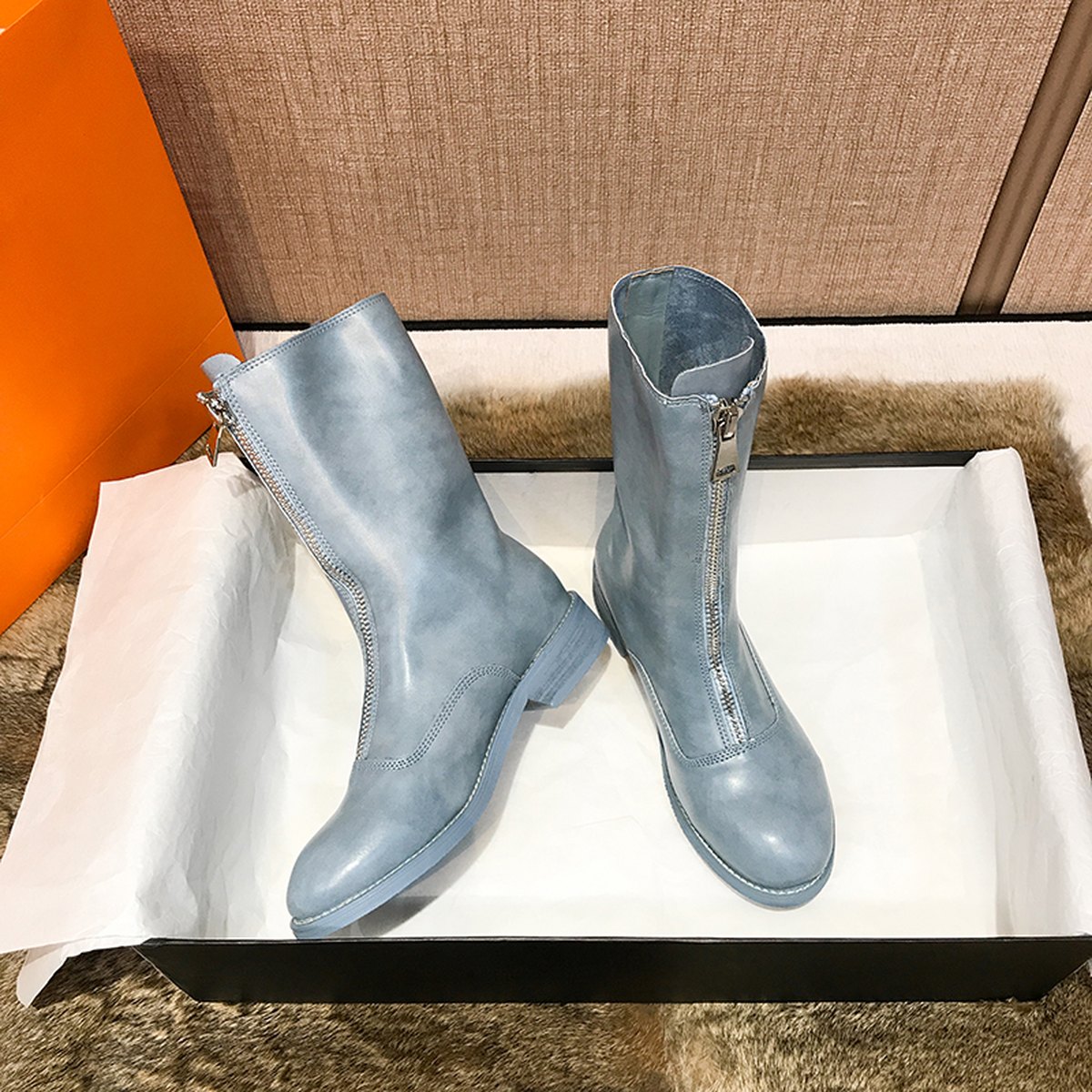 Women's Distressed Ghost Emperor Inverted Boots Retro Martin