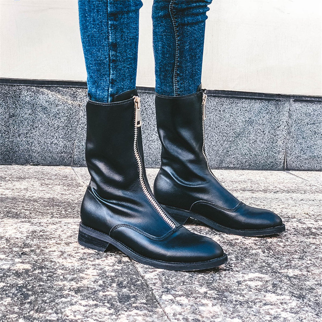 Women's Distressed Ghost Emperor Inverted Boots Retro Martin