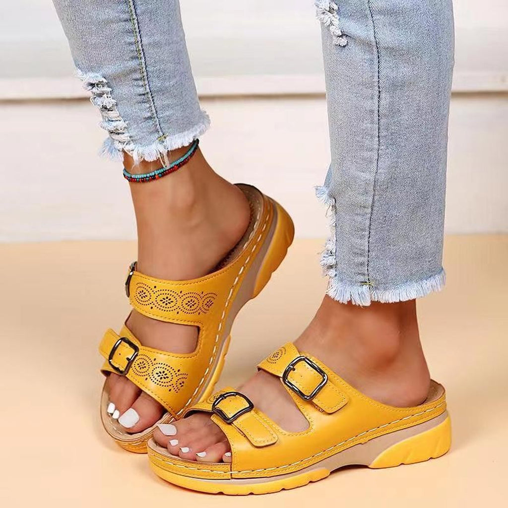 Women's Double Buckle Sandals