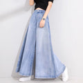 Women's Drop Wide Leg Jeans Skirt