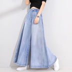 Women's Drop Wide Leg Jeans Skirt