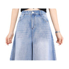 Women's Drop Wide Leg Jeans Skirt