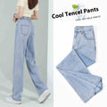 Women's Elastic Waist Lyocell Jeans