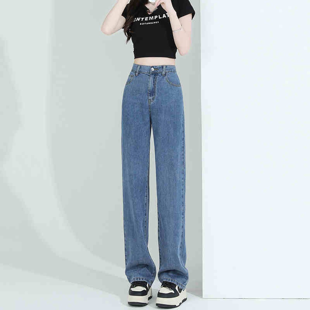 Women's Elastic Waist Lyocell Jeans