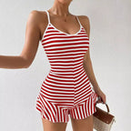 Women's Elegant Slim Ruffled Jumpsuit