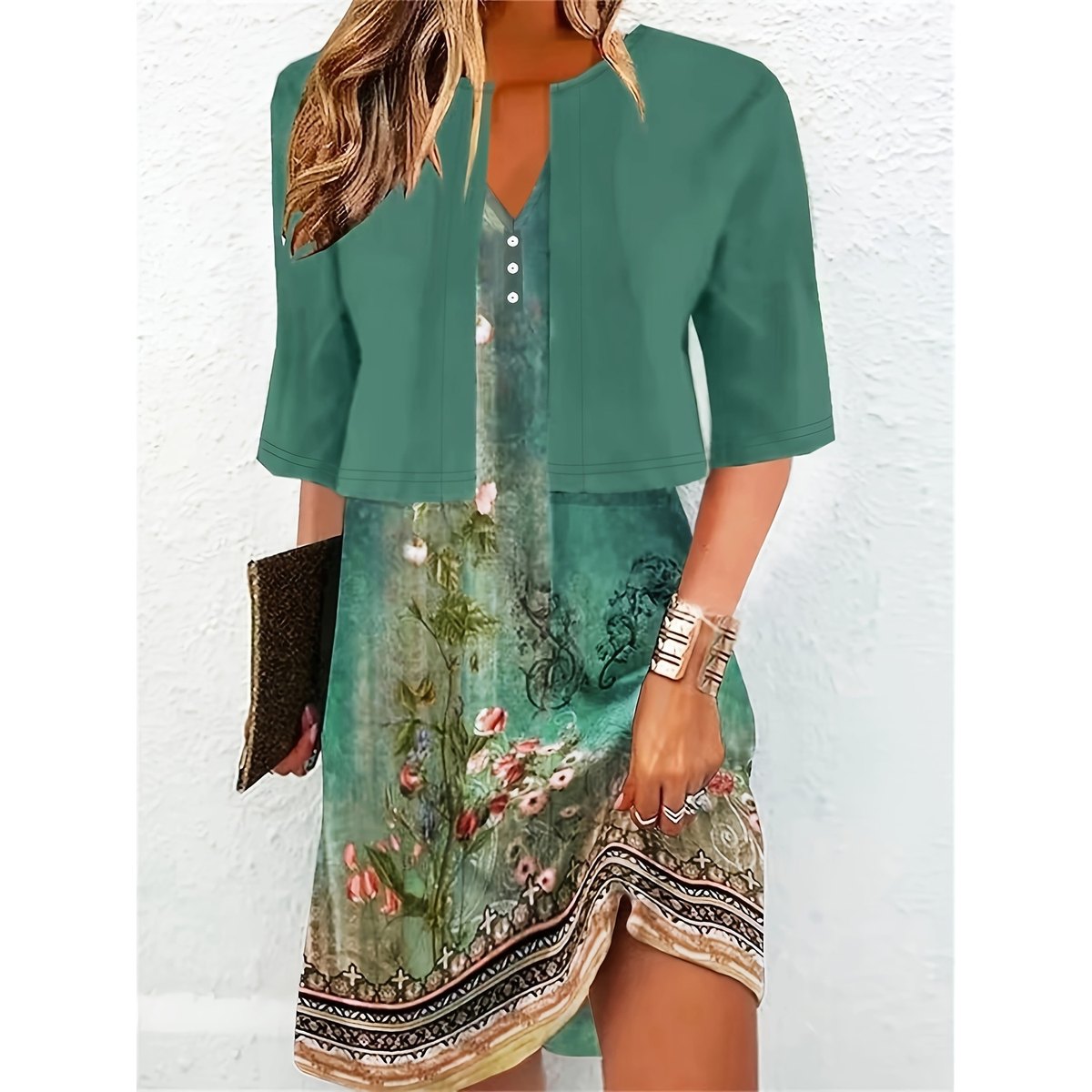 Women's Elegant Two-piece Dress Set