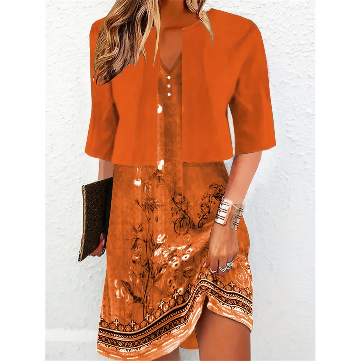 Women's Elegant Two-piece Dress Set