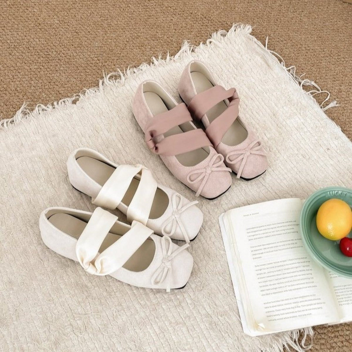Women's Fairy Sweet Double Wide Satin Crisscross Strap