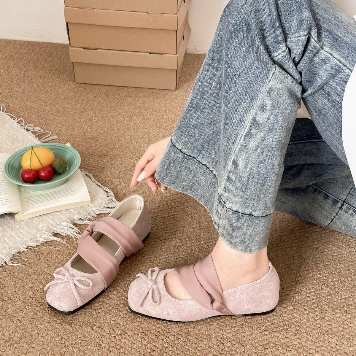Women's Fairy Sweet Double Wide Satin Crisscross Strap