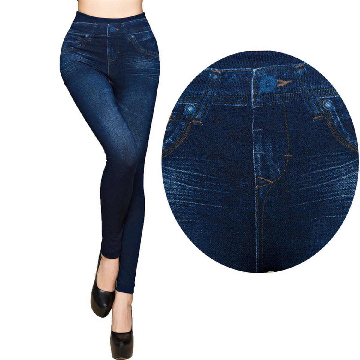 Women's Faux Denim Leggings