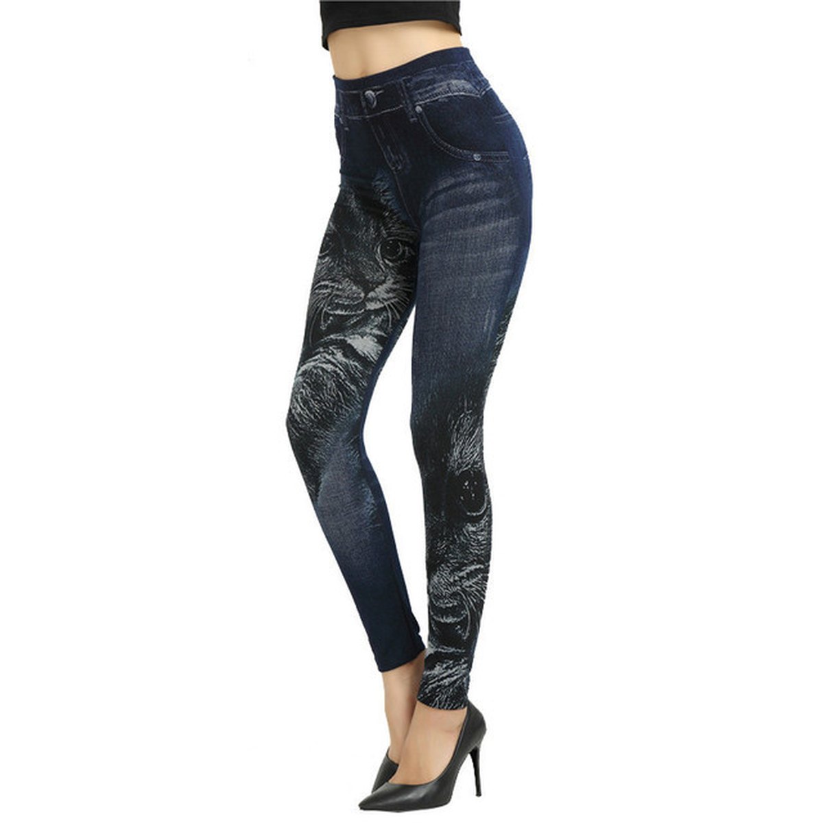 Women's Faux Denim Leggings