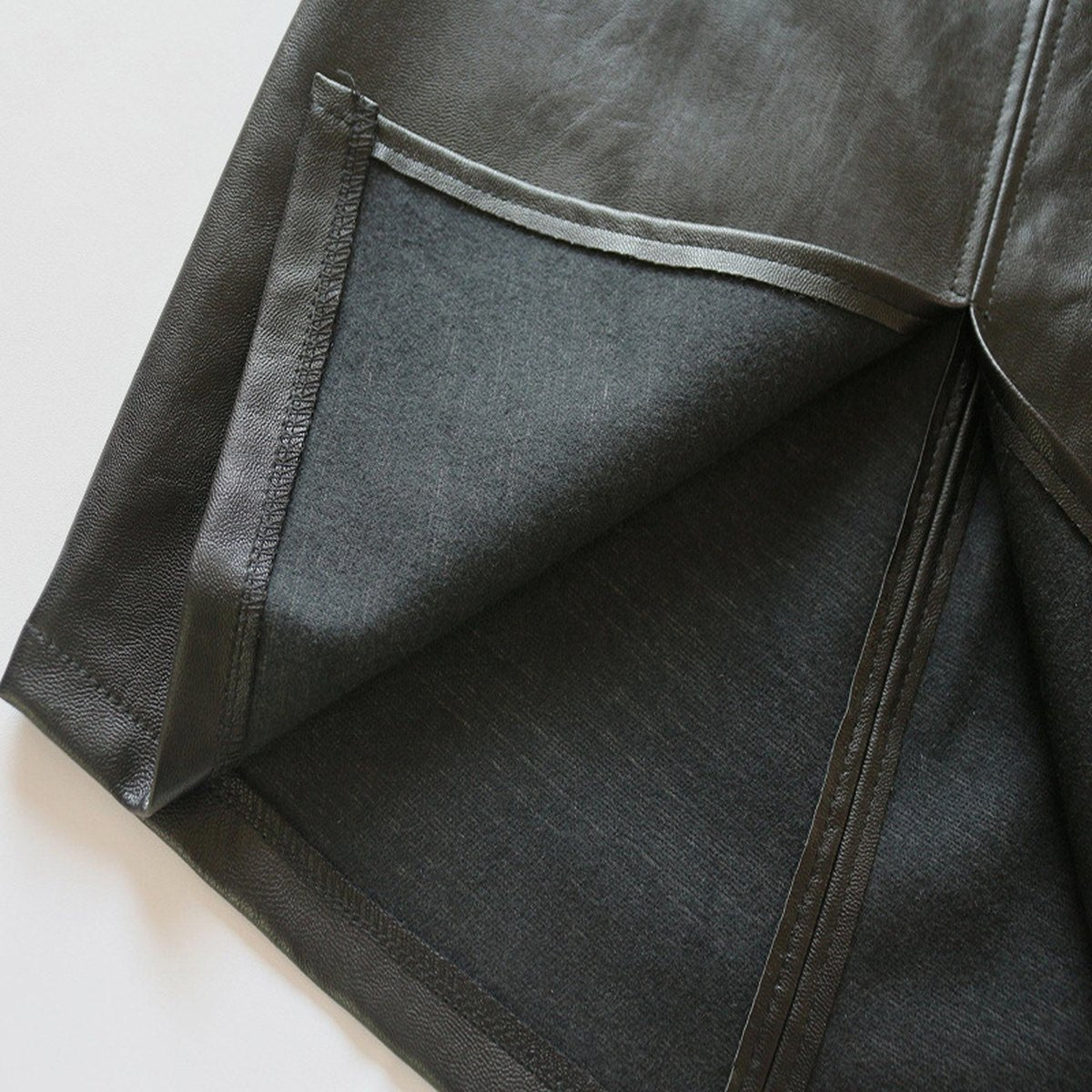 Women's Faux Leather Skirt