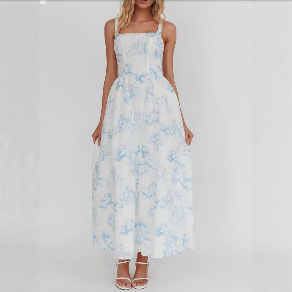 Women's Fitted-waist Maxi Skirt Dress