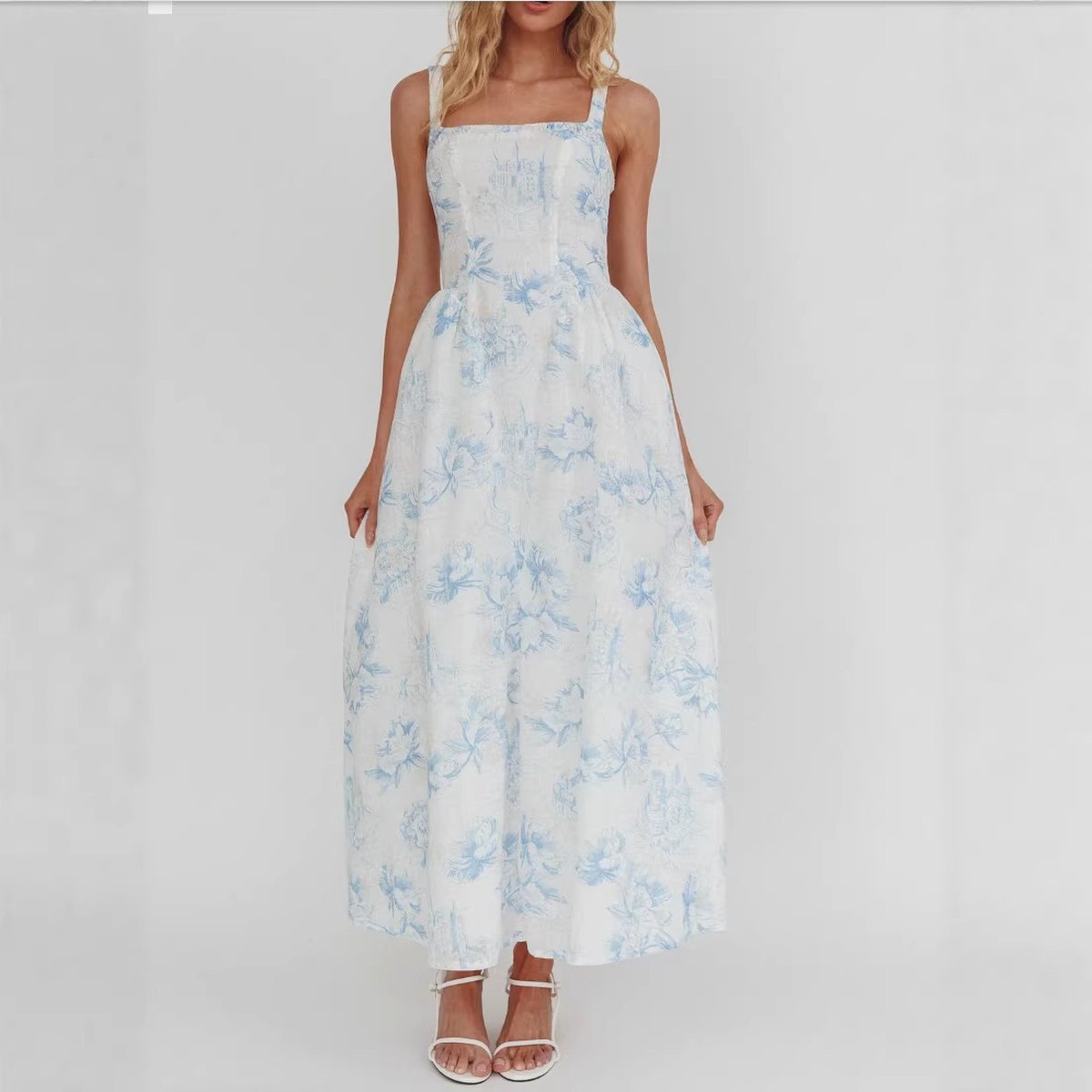 Women's Fitted-waist Maxi Skirt Dress