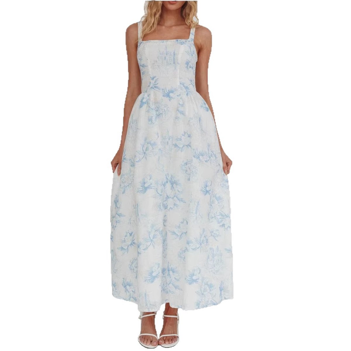 Women's Fitted-waist Maxi Skirt Dress