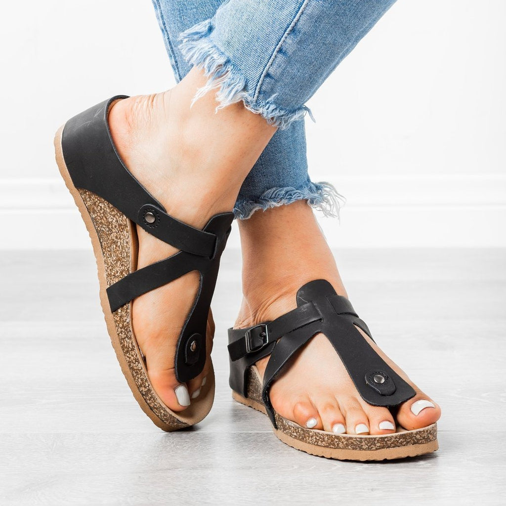 Women's Flat Toe-Post Sandals