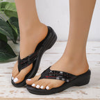 Women's Flip-flops Wedge Platform Sandals Slippers