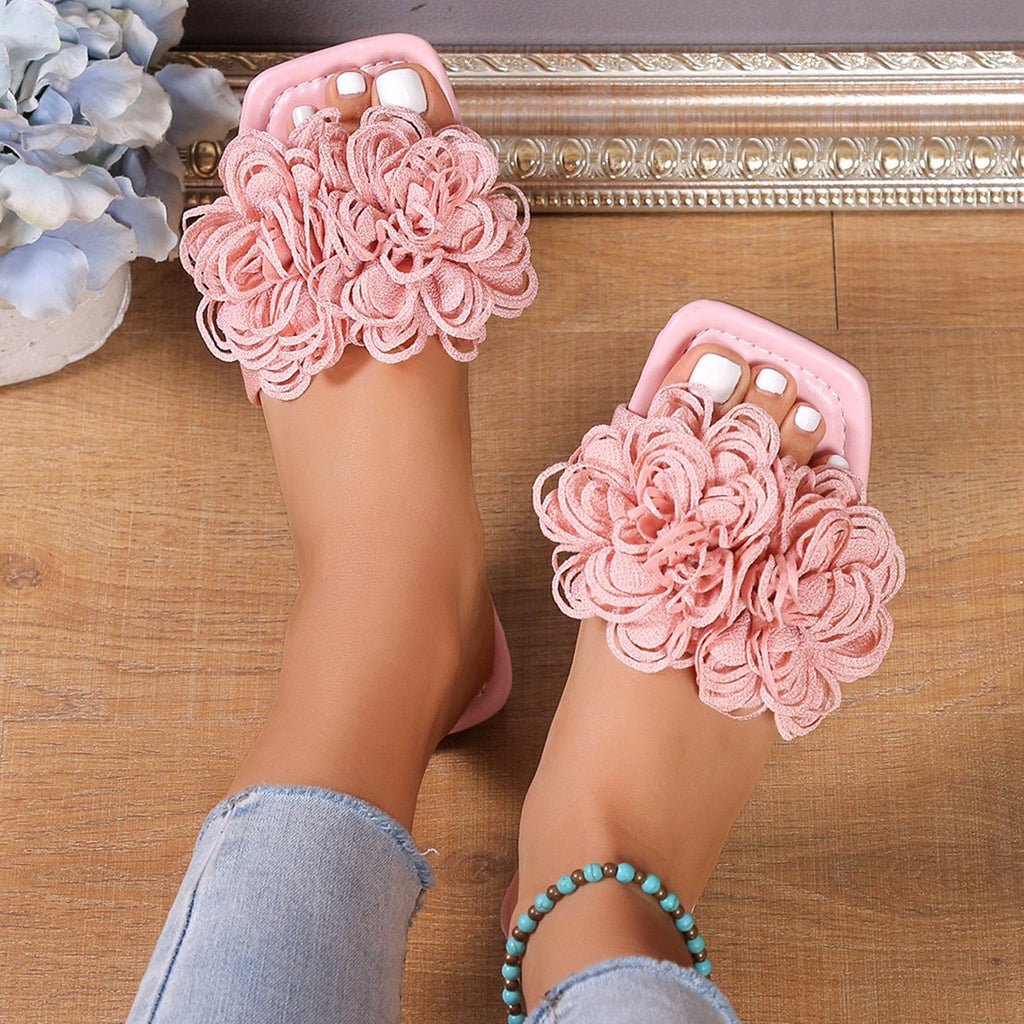 Women's Flower Flat Slippers