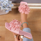 Women's Flower Flat Slippers