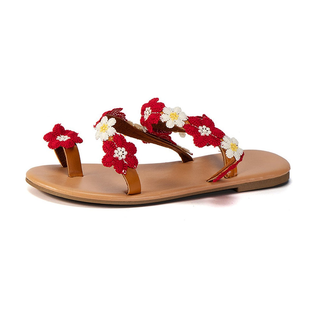 Women's Flower Toe-Ring Sandals