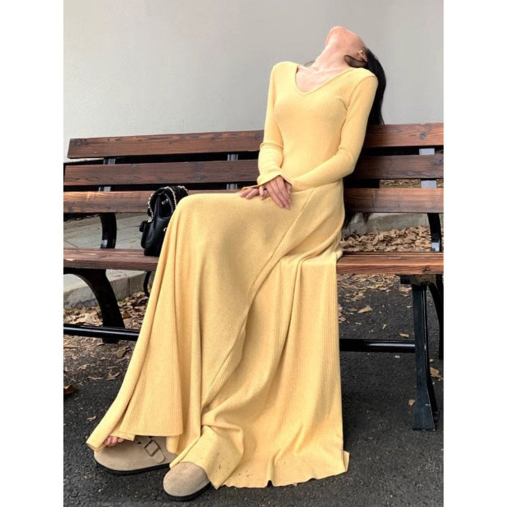 Women's French- Belted Knit Dress