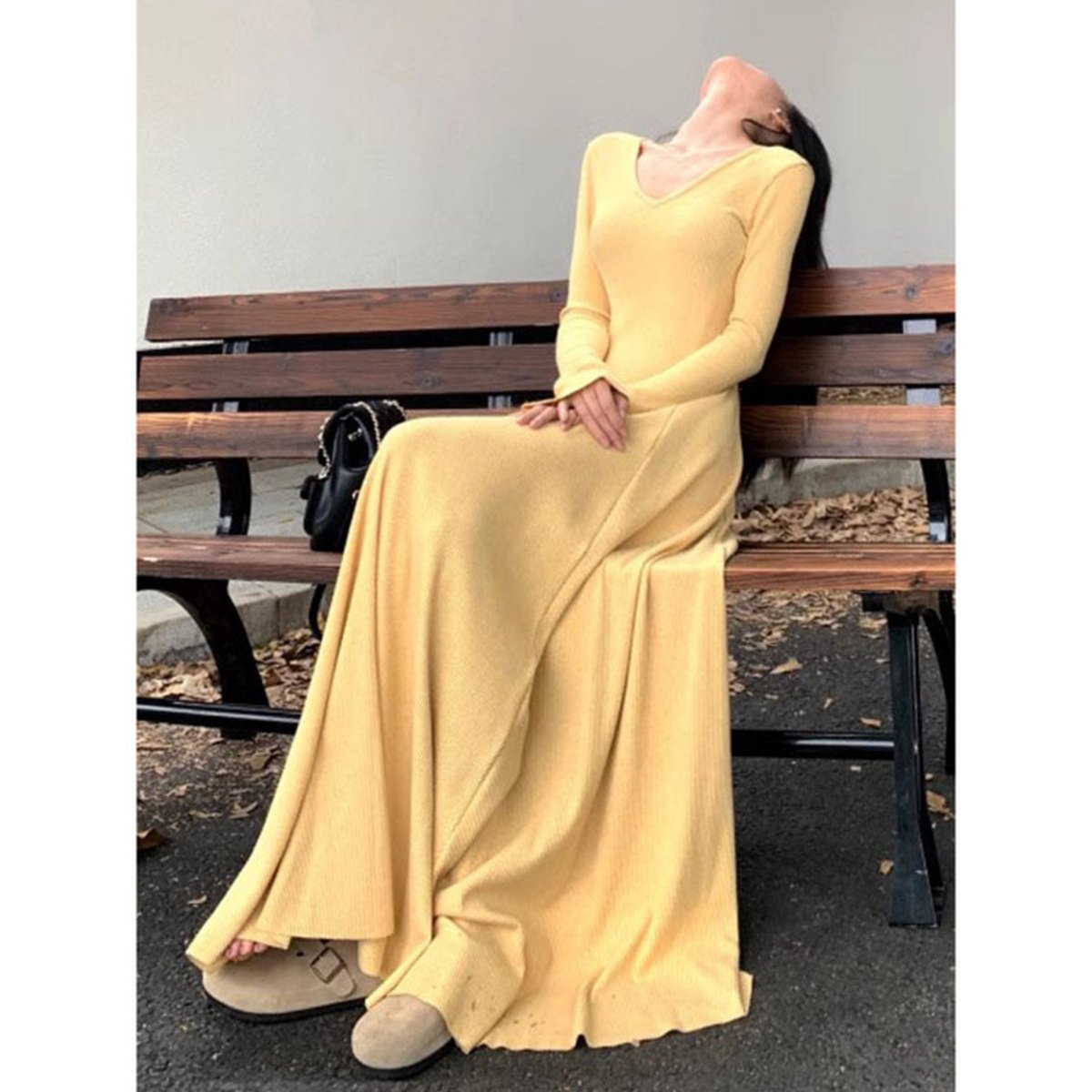 Women's French- Belted Knit Dress