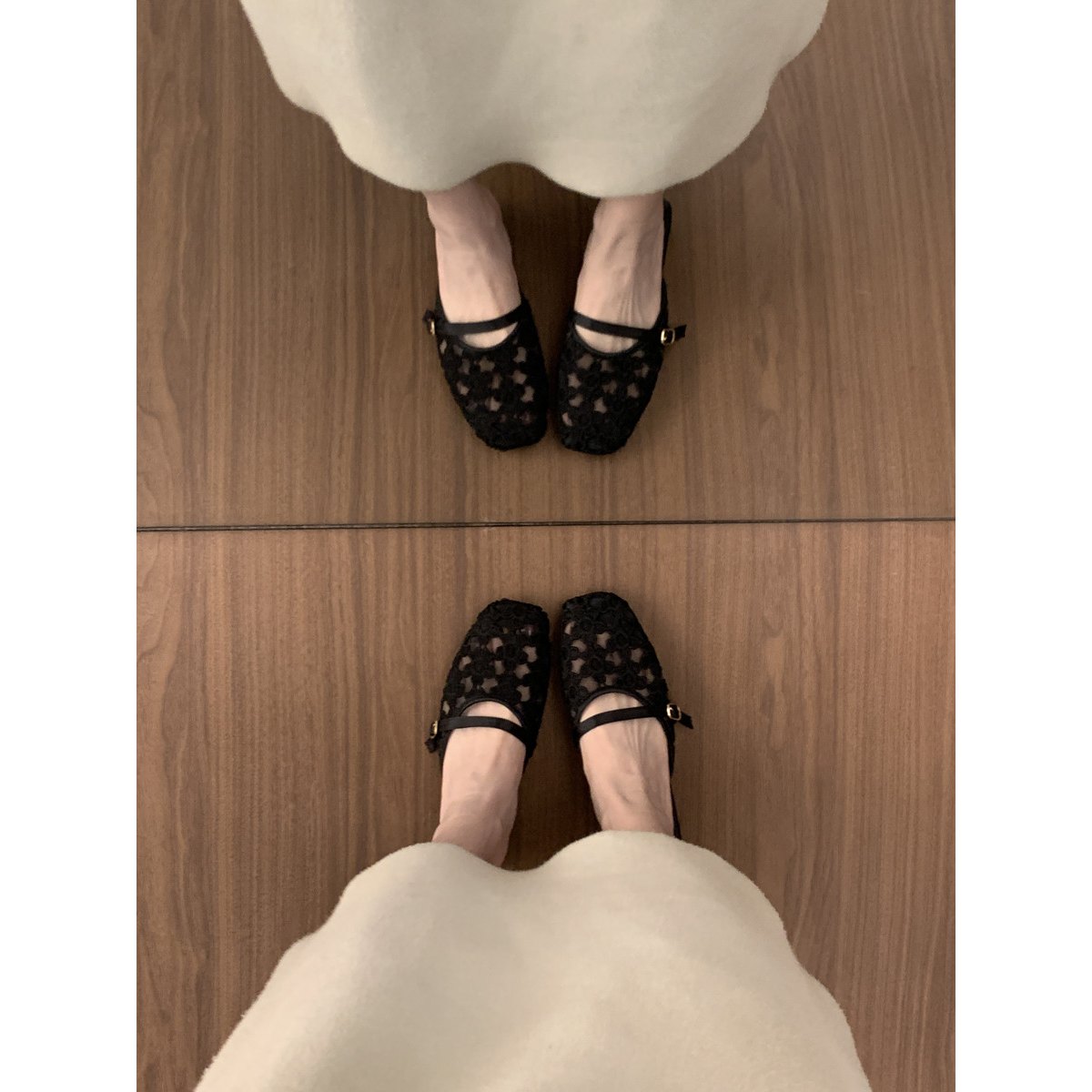 Women's French Closed Toe Lace Mules & 3D
